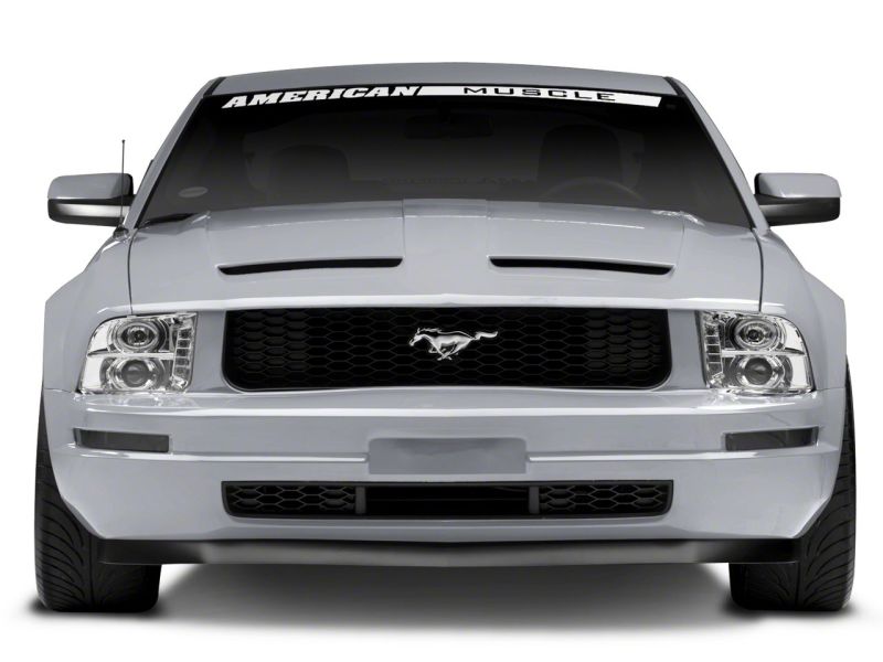 Raxiom for 2005-2009 Ford Mustang Excluding GT500 LED Halo Projector Headlights- Chrome Housing (Clear Lens) - Image 2