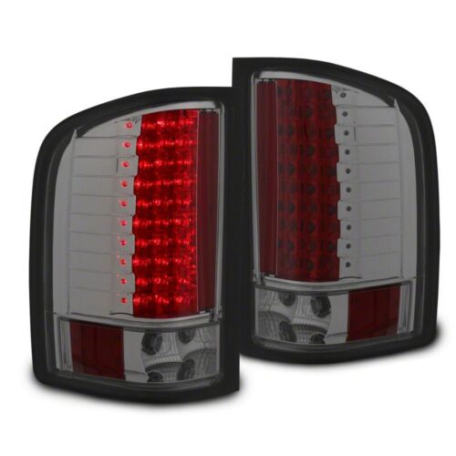 Raxiom for 2007-2013 Chevrolet Silverado 1500 LED Tail Lights- Black Housing- Smoked Lens