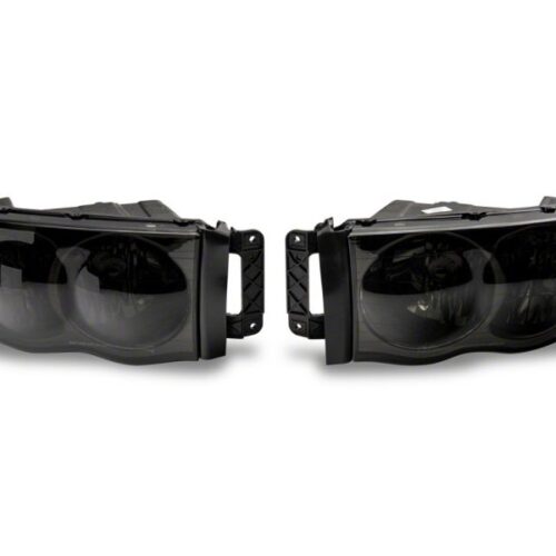 Alternative view of Raxiom for 2002-2005 Dodge RAM 1500 Axial Series OEM Style Rep Headlights- Chrome Housing- Smoked Lens