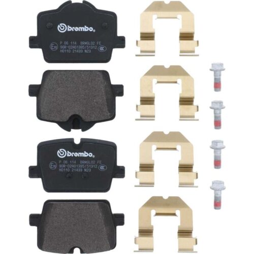 Alternative view of Brembo OE 2022 BMW i4/19-22 Z4/20-22 Toyota GR Supra PRIME Low-Met Brake Pad - Rear