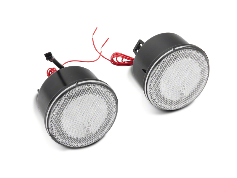 Raxiom for 2007-2018 Jeep Wrangler JK Axial Series LED Turn Signals w/ Halo- Clear