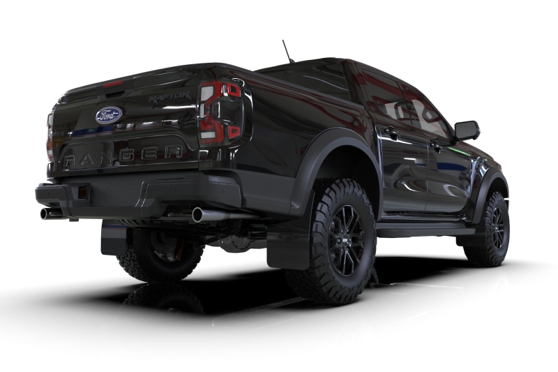 Rally Armor 23-26 Ford Ranger Raptor Black UR Mud Flap Metallic Black Logo - Image 2