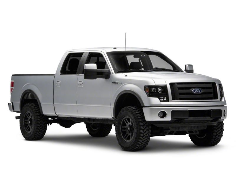 Raxiom for 2009-2014 Ford F-150 Super White LED Halo Projector Headlights- Black Housing (Clear Lens) - Image 10