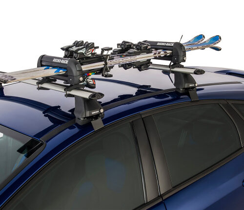 Alternative view of Rhino-Rack Universal Ski Carrier - Fits 2 Pairs of Skis - Black