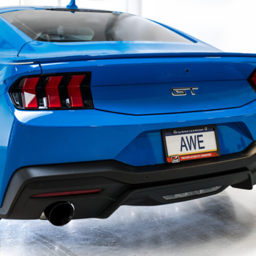 AWE Tuning Exhaust w/ Dual Diamond Black Tips for 2024 Ford Mustang GT Fastback S650 RWD Touring Catback - Image 8