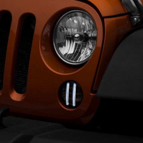 Raxiom for 2007-2018 Jeep Wrangler JK Axial Series LED Front Turn Signals (Smoked) - Image 10