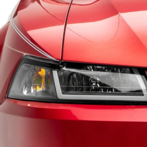 Raxiom for 1999-2004 Ford Mustang Axial Series Headlights w/ LED Bar- Black Housing (Clear Lens) - Image 9