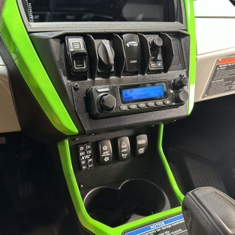 Rugged Radios Kawasaki Teryx4/Teryx5 H2 Comp Comm Kit w/ BT Intercom & 2-Way - 696/G1 GMRS - Image 3