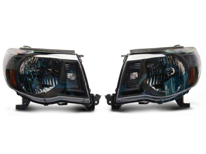 Raxiom for 2005-2011 Toyota Tacoma Axial Series OE Replacement Headlights- Black Housing (Clear Lens) - Image 2