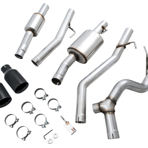 AWE Tuning Cat-Back Dual Exhaust - Diamond Black Tip for 20-21 Jeep Gladiator JT 3.6L Tread Edition - Image 10