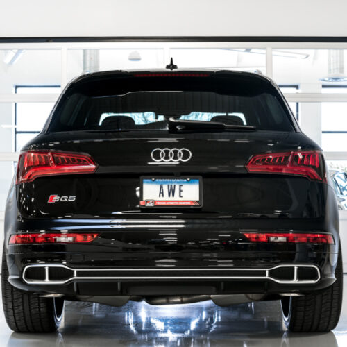 AWE Tuning Touring Edition Cat-Back Exhaust - No Tips (Turn Downs) for Audi B9 SQ5 Non-Resonated - Image 5