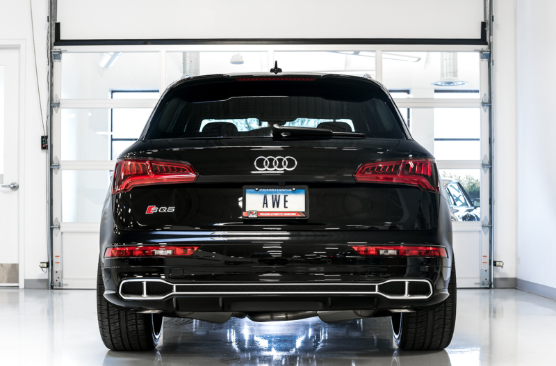 AWE Tuning Touring Edition Cat-Back Exhaust - No Tips (Turn Downs) for Audi B9 SQ5 Non-Resonated - Image 5