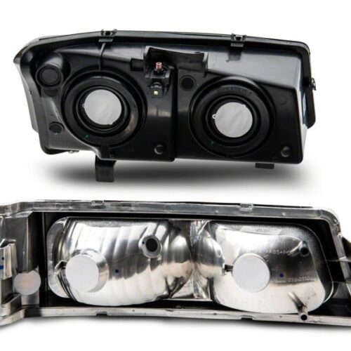 Raxiom for 2003-2006 Chevrolet Silverado 1500 Axial OEM Style Rep Headlights- Chrome Housing- Smoked Lens - Image 4