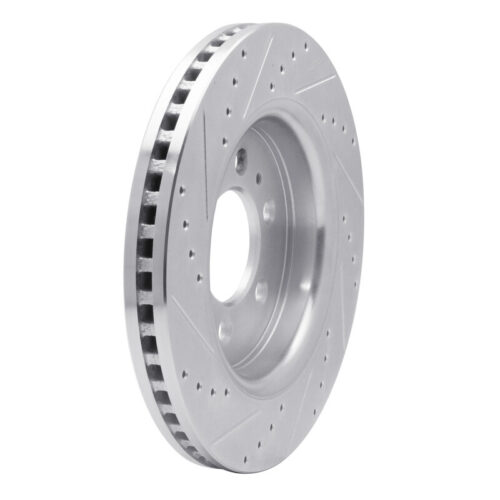 R1 Concepts for 07-21 Ford F-150 RWD Front Right Drilled & Slotted Silver Brake Rotor - Image 4