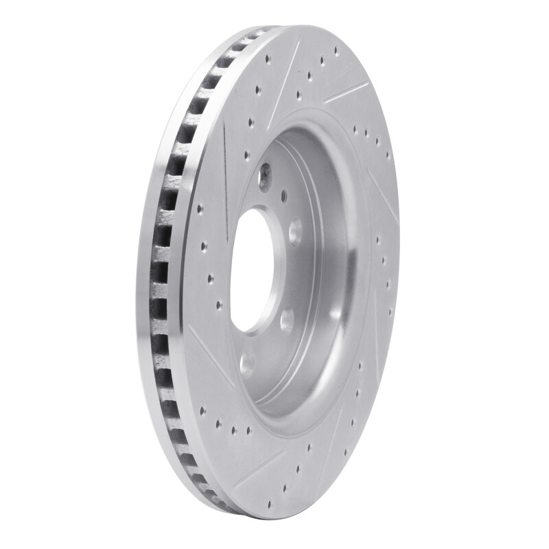 R1 Concepts for 07-21 Ford F-150 RWD Front Right Drilled & Slotted Silver Brake Rotor - Image 4