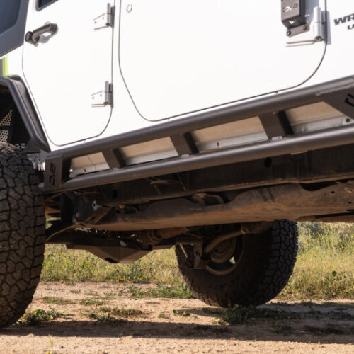 DV8 Offroad 2007-2018 Jeep Wrangler JK 4-Door Rock Sliders - Image 2