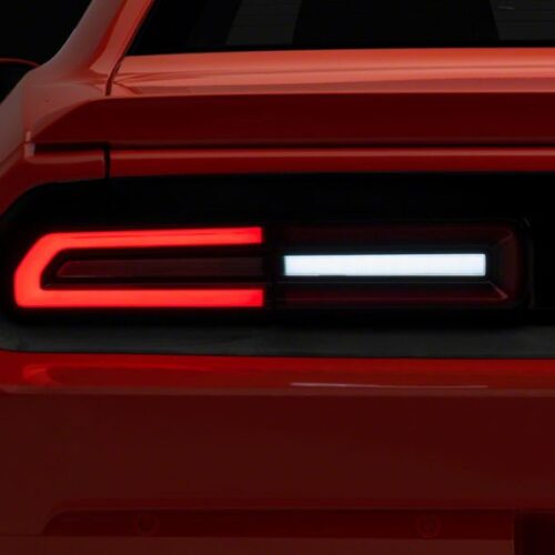 Raxiom for 2008-2014 Dodge Challenger LED Tail Lights- Black Housing Red Lens - Image 8
