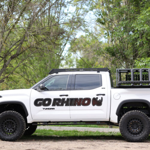 Go Rhino 22-23 Toyota Tundra CrewMax Cab 4dr E-BOARD E1 Electric Running Board Kit - Tex. Blk - Image 6