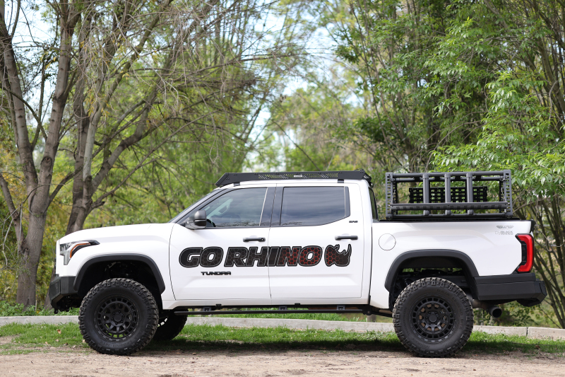Go Rhino 22-23 Toyota Tundra CrewMax Cab 4dr E-BOARD E1 Electric Running Board Kit - Tex. Blk - Image 6