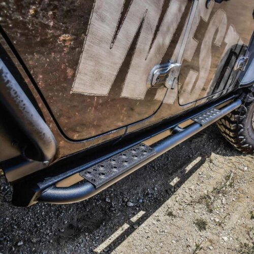 Westin 18-23 Jeep Wrangler JL Unlimited 4dr Rock Slider - Textured Black - Image 9