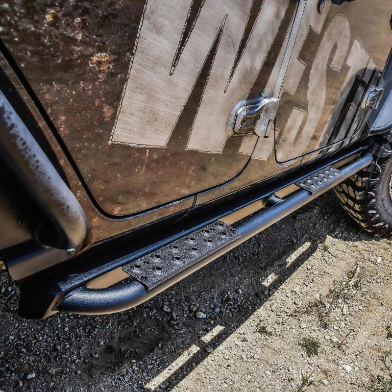 Westin 18-23 Jeep Wrangler JL Unlimited 4dr Rock Slider - Textured Black - Image 9