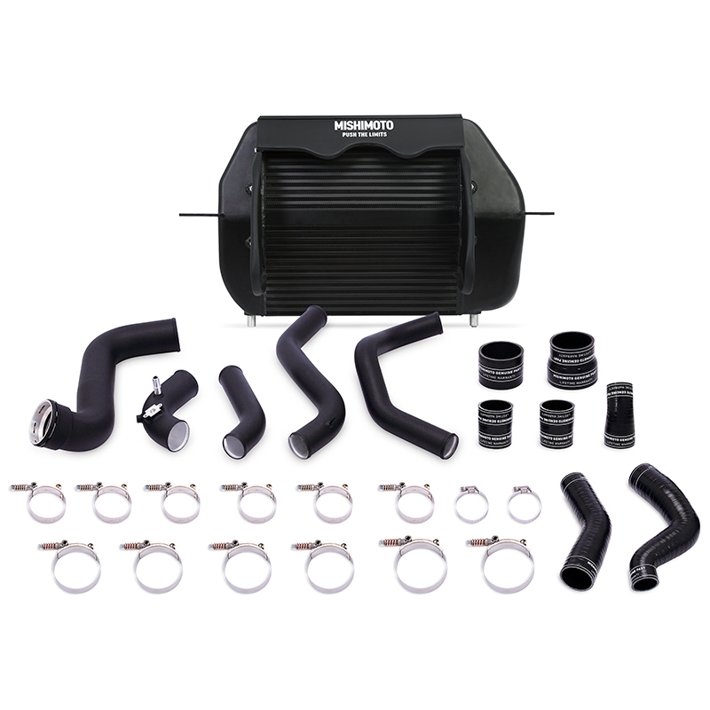Mishimoto Intercooler w/ Black Pipes for 2011-2014 Ford F-150 EcoBoost Black - Image 2