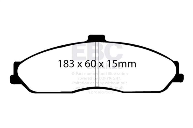 EBC Racing 05-09 Chevrolet Corvette (C6) Z51 SR-11 Sintered Race Front Brake Pads - Image 2