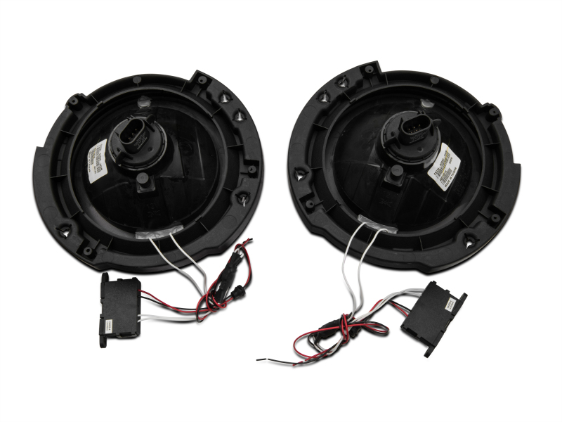Raxiom for 2007-2018 Jeep Wrangler JK LED Halo Headlights- Chrome Housing (Clear Lens) - Image 5