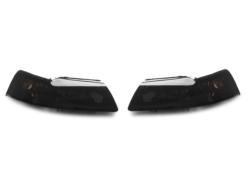 Raxiom for 1999-2004 Ford Mustang Axial Series OE Style Headlights- Black Housing (Smoked Lens) - Image 4