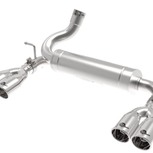 aFe Power Rebel Series 2.5in 409 SS Axle-Back Exhaust Polished 07-18 Jeep Wrangler (JK) V6-3.6L/3.8L