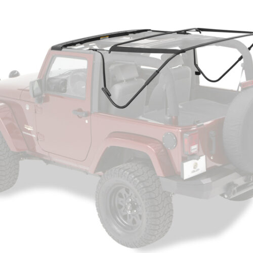 Bestop 07-18 Jeep Wrangler JK 2-Door Bow & Fdodge Rame Hardware Kit (Factory Style Replacement)