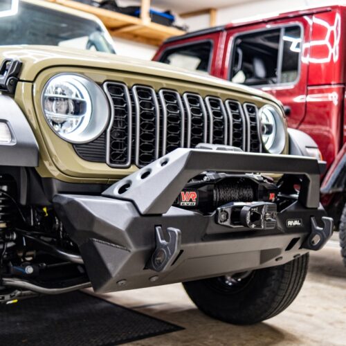 Rival 2007-2026 Jeep Wrangler 2020-2026 Jeep Gladiator Front Aluminum Bumper - Image 3