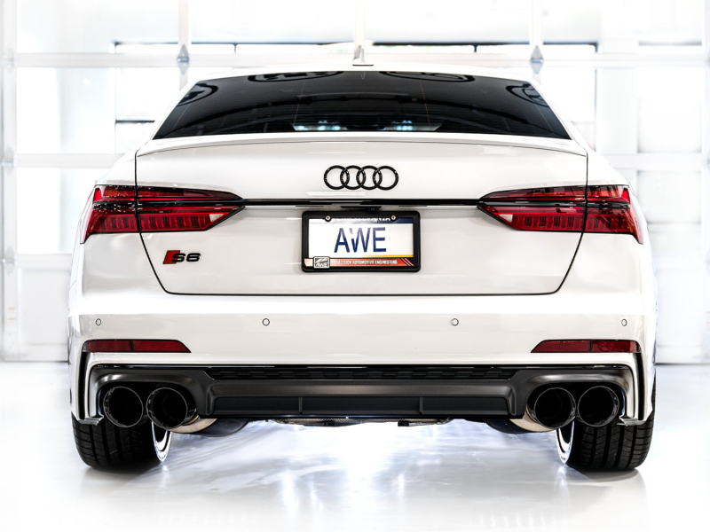 AWE Tuning Track Edition Exhaust - Diamond Black Tips for 19-23 Audi C8 S6/S7 2.9T V6 AWD - Image 8