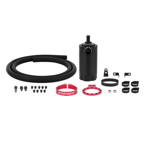 Mishimoto Universal Baffled Oil Catch Can - Red - Image 2