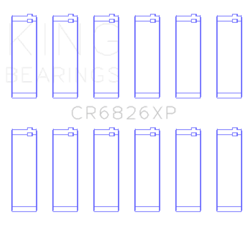 King Engine Bearings Gm/Holden 3.6 Lf4/Lfx/Lgx (Size +0.25mm) Connecting Rod Bearing Set