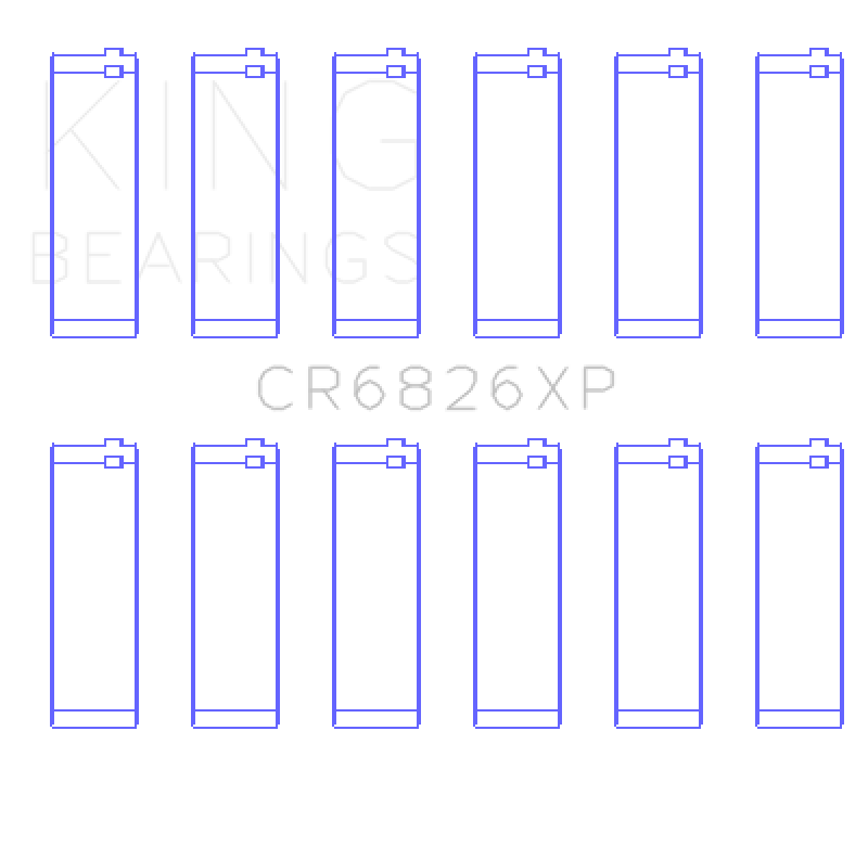 King Engine Bearings Gm/Holden 3.6 Lf4/Lfx/Lgx (Size +0.25mm) Connecting Rod Bearing Set
