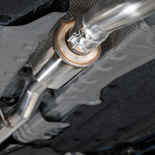 AWE Tuning Track Edition Exhaust w/ Triple Chrome Silver Tips for 2023 Honda Civic Type R FL5 - Image 9