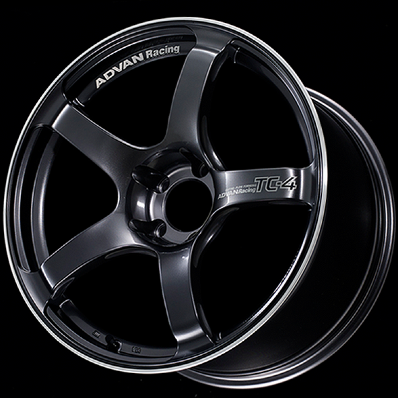 Advan YAD8J12EGMR TC4 18x9.5 +12 5x114.3 Racing Gunmetallic and Ring Wheel