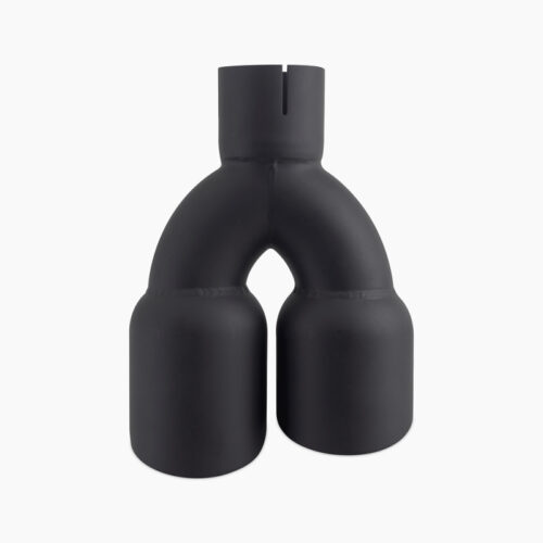 Mishimoto Dual Offset Tips 2.5in Inlet 3in Outlet Slash Cut - Black - Image 5