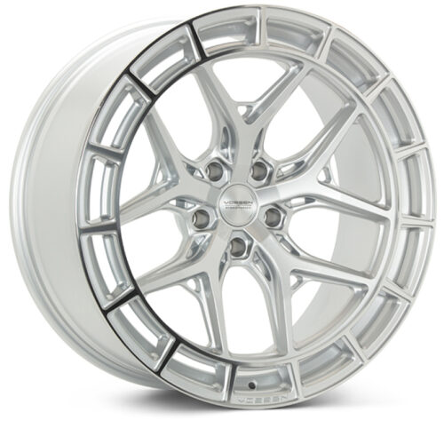 Vossen HFX-1 22x9.5 - 5x112 - ET15 - Deep - 66.5 - Silver Polished Wheel