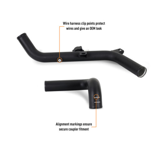 Mishimoto 21+ Bronco 2.7L Intercooler Pipe Kit Micro Wrinkle Black - Image 7