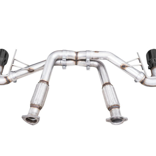 AWE Tuning Track Edition Exhaust - Quad Diamond Black Tips for 2020 Chevrolet Corvette (C8) - Image 5