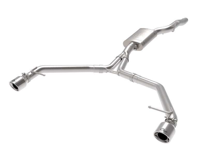 aFe Power MACH Force-Xp 13-16 Audi Allroad L4 SS Axle-Back Exhaust w/ Polished Tips - Image 4