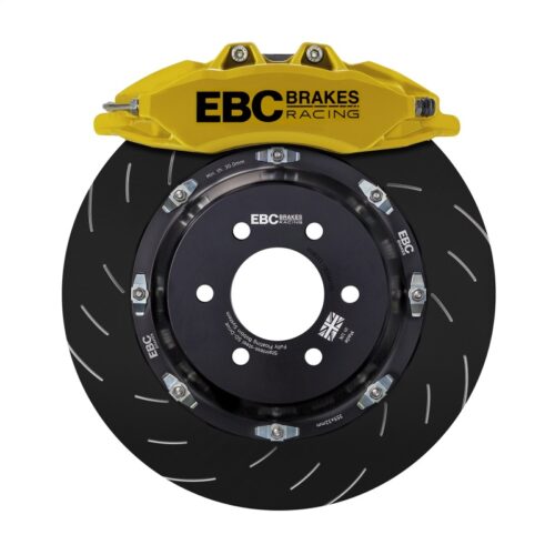 EBC Racing 17-22 Honda Civic Type-R (FK8) Yellow Apollo-6 Front Right Caliper - Image 3