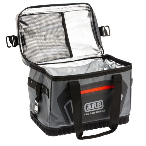 ARB Cooler Bag Charcoal w/ Red Highlights 15in L x 11in W x 9in H Holds 22 Cans - Image 3