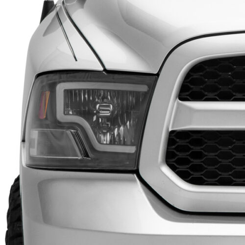 Raxiom for 2009-2018 Dodge RAM 1500 LED Bar Headlights- Black Housing (Clear Lens) - Image 6
