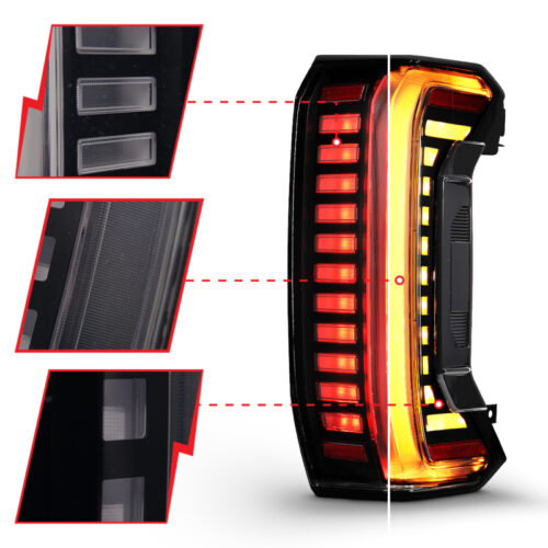 ANZO 22-24 Toyota Tundra Z-Series Full LED Tail Lights Smoke Lens Init/SeqSig- Pair - Image 3