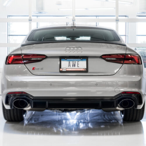 AWE Tuning Touring Edition Exhaust - w/ Diamond Black RS Tips for Audi B9 RS5 - Image 5