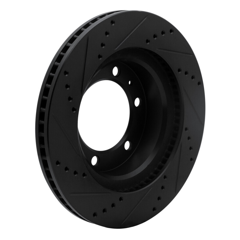 DFC 03-23 Toyota Tacoma Front Right Drilled & Slotted Black Brake Rotor - Image 4