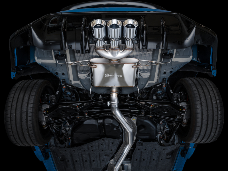 AWE Tuning Touring Edition Exhaust w/ Triple Chrome Silver Tips for 2023 Honda Civic Type R FL5 - Image 2
